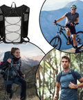 Go To Hydration Vest For Runners And Hikers With Breathable Mesh, Lightweight Pack Measuring 15.75 By 8.66 By 3.15 Inches