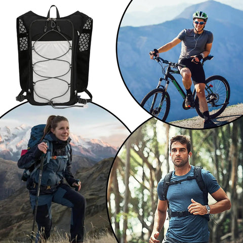 Go To Hydration Vest For Runners And Hikers With Breathable Mesh, Lightweight Pack Measuring 15.75 By 8.66 By 3.15 Inches