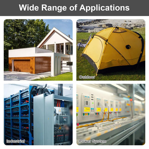 Applications of 32 Amp Dual Power Manual Transfer Switch With IP65 Waterproof Box in home, outdoor, industrial, and power systems
