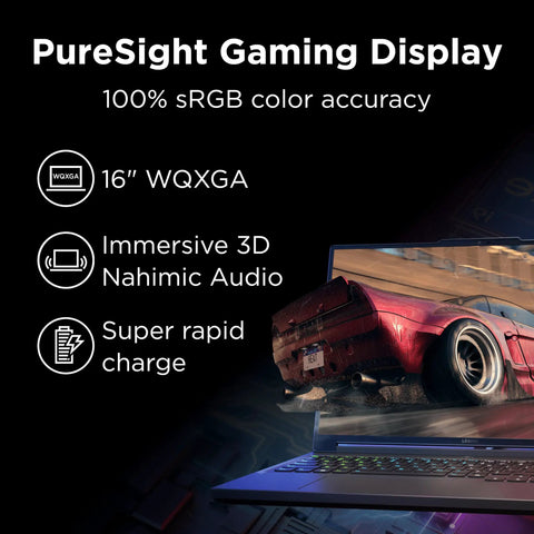 Beast Mode Gaming Laptop With Nvidia Rtx 4070 8Gb Graphics And Intel Core I7-14650Hx Processor And 32Gb Ram For Cranking Games And Crushing Multitasking Tasks On The Go Ready To Roll In Luna Grey featuring PureSight gaming display and 16-inch WXGA.