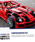 RC Car Screws And Fasteners Kit Pro Grade Repair Tool Set With Wrench Nuts Bolts And Case displayed with RC car model