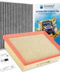 Cabin And Engine Air Filter Kit With Pre Oiled MERV 13 Filters, Two Piece Set For Toyota Avalon Camry Highlander Sienna And Lexus ES350 NX200t NX300 RX350, Lab Certified Filtration For Clean Air.