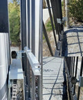 Magnetic Limit Switch Replacement Magnet For Sliding Gate Opener Driveway Stopper installed on outdoor gate rail system