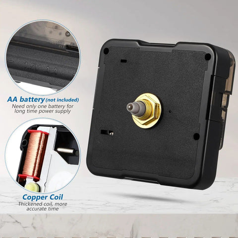 Quartz Clock Movement Replacement Kit DIY Clock Mechanism Repair Part Silent Battery Operated Motor detail view