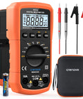 Digital Multimeter 6000 Counts With DC And AC Voltage And Current Resistance Capacitance Frequency Duty Cycle Continuity