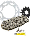 Beefed Up Drive Sprocket Chain Combo For Kawasaki KX65 Front 13 Tooth Rear 46 Tooth 420 Chain 108 Links Heavy Duty SAE 1023 Carbon Steel