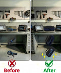 Travel Case For TOPDON TC004 Mini Thermal Imaging Camera With Removable Foam Insert shown protecting camera on workbench
