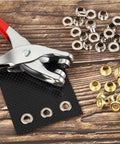 DIY Grommet Eyelet Pliers Kit With 300 Metal Eyelets For Belts Shoes Clothes And Leather Projects - punch pliers and eyelets