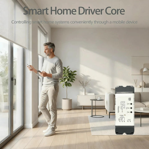 Smart WiFi Linear Actuator Module With Tuya Smart Life App And Alexa Voice Control RF433 Remote in modern living room