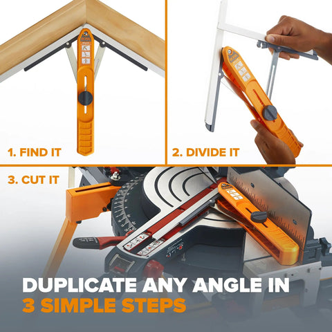 Pro Grade MiteriX Angle Aluminum Wood Duplicator for precise miter saw angles quick measure lock and transfer system demonstration