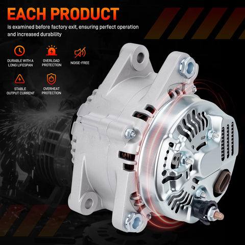Beefy Alternator Replacement For 2006 2012 V6 3.3L 3.8L Fits Azera Santa Fe Sonata Entourage Veracruz Sorento Sedona Borrego OE 11191N