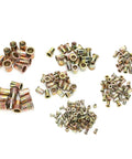 Mixed M3 to M12 zinc plated rivet nuts from 220 Piece Rivet Nut Assortment Kit for metal panels and heavy-duty projects.