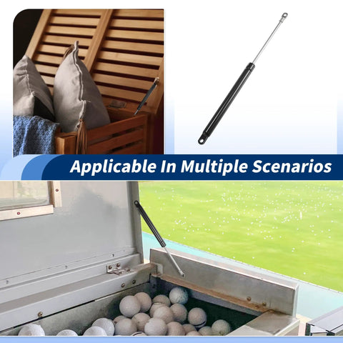 Level Up Your Gear Game With Rugged Heavy Duty Gas Struts And Hydraulic Lift Supports pulling 44 pound force in storage applications.