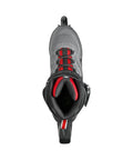 Top view of Macroblade 84 Mens Fitness Inline Skates Built For Real Skaters With High Cuff Support And Adjustable Fit Footboard