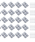 100 Pcs 6 To 8 Gauge Battery Quick Connect Disconnect Kit For Recovery Winch And Towing Systems, 50 Amp Silver Plated Copper Plug Connectors