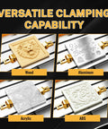 Rock Solid 2 Pack Low Profile Aluminum Hold Down Clamps For CNC Router Engraving 3018 Pro Max Ultra with versatile clamping on materials