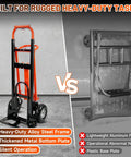 Comparison of 4 In 1 Convertible Hand Truck Heavy Duty Alloy Steel Folding Dolly Cart with Wheels to aluminum hand truck