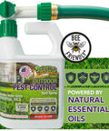Natural Outdoor Pest Control Yard Spray With Essential Oils Kills On Contact Mosquitoes Ants Fleas Ticks Gnats And More Provides Killer Repellent Power For A Safer Backyard Safe Around Kids And Pets 32 Oz, with hose attachment