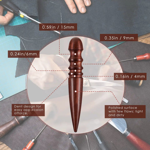 Eight Piece Leather Knife Kit With Edge Bevelers Groovers Cutter Skiving Knife Edge Slicker Burnisher And Sandalwood Tool