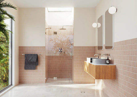 Frameless Shower Door Hinge With Enduroshield Glass Coating, 78 x 40.75 Inch Enclosure, Polished Brass Finish, Heavy Duty Shower Hardware For Modern Bathrooms, Easy Install For Glass Doors in walk-in shower