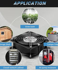 Image showing a Beefy 6 Inch Axial Fan 110V 120V AC 150x50mm Metal Cooling Fan Delivers 201 To 236 CFM At 2700 RPM for various applications.