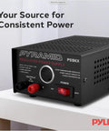 PS9KX Universal Compact Bench Power Supply 5 Amp Linear Regulated Benchtop Converter with front controls on a table