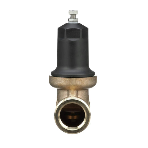 Front view of 1-1/4 Inch NR3XL Pressure Reducing Valve with Union, Female X Female NPT Connection, stainless steel strainer, cartridge-loaded