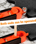 Heavy Duty Contour Scribe Tool With Adjustable Roller Tracks showing both ends for use, precision tracking on materials.