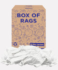 Recycled White T Shirt Cleaning Rags Bulk 50 Lb Box High Absorbency For Oil Spills Grease Paint Auto Detailing