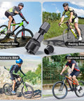Heavy Duty Bike Crank Puller Tool for Square Taper and Splined Cranks, shown with mountain, racing, children's, exercise bikes.