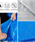 Heavy Duty Waterproof Tarp 16x20 Foot Poly Tarpaulin 16 Mil Thick With Metal Grommets Every Nineteen And A Half Inches Durable Outdoor Cover
