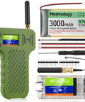 Badass Mesh Node T114 Board With NRF52840 SX1262 LoRa, 3000 mAh Battery, TFT screen, antenna, and accessories.