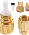 Aluminum Alloy Plated Quick Hose Connector 2.37 Inch Leak Free Male Hose Connector for garden lawn and patio equipment