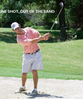 Golfer hitting shot from sand bunker using 52 Degree 56 Degree 60 Degree Wedge Set For Men And Women Right Hand CNC Milled Face