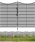 Durable 10 Panel Garden Fencing Kit With Gate 40 Inch High By 23.6 Feet Long No Dig Rustproof Metal Wire Border For Dogs And Rabbits Outdoor Yard Patio Fence