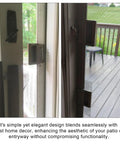 Heavy Duty Sliding Screen Door Handle Kit Replacement For A Series Hinged And Sliding Patio Doors 1982 to Present installed