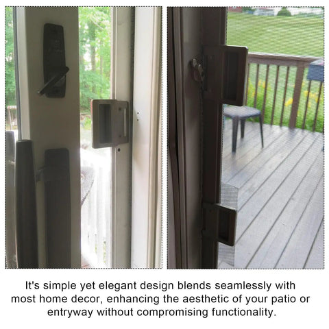 Heavy Duty Sliding Screen Door Handle Kit Replacement For A Series Hinged And Sliding Patio Doors 1982 to Present installed