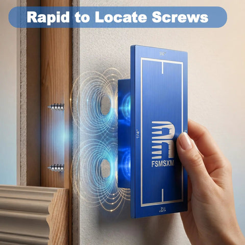 Heavy Duty Magnetic Stud Finder With Solid Aluminum Frame Pinpoints Wall Stds And Wood Framing Fast Lightweight Pocket Sized Tool Belt Clip Ready Straight Up Reliable For Any Weekend Warrior