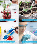 Four uses of 8 Pack Glass Pipette Droppers With Bent And Straight Tips, cocktail making, plant care, art mixing, science lab work