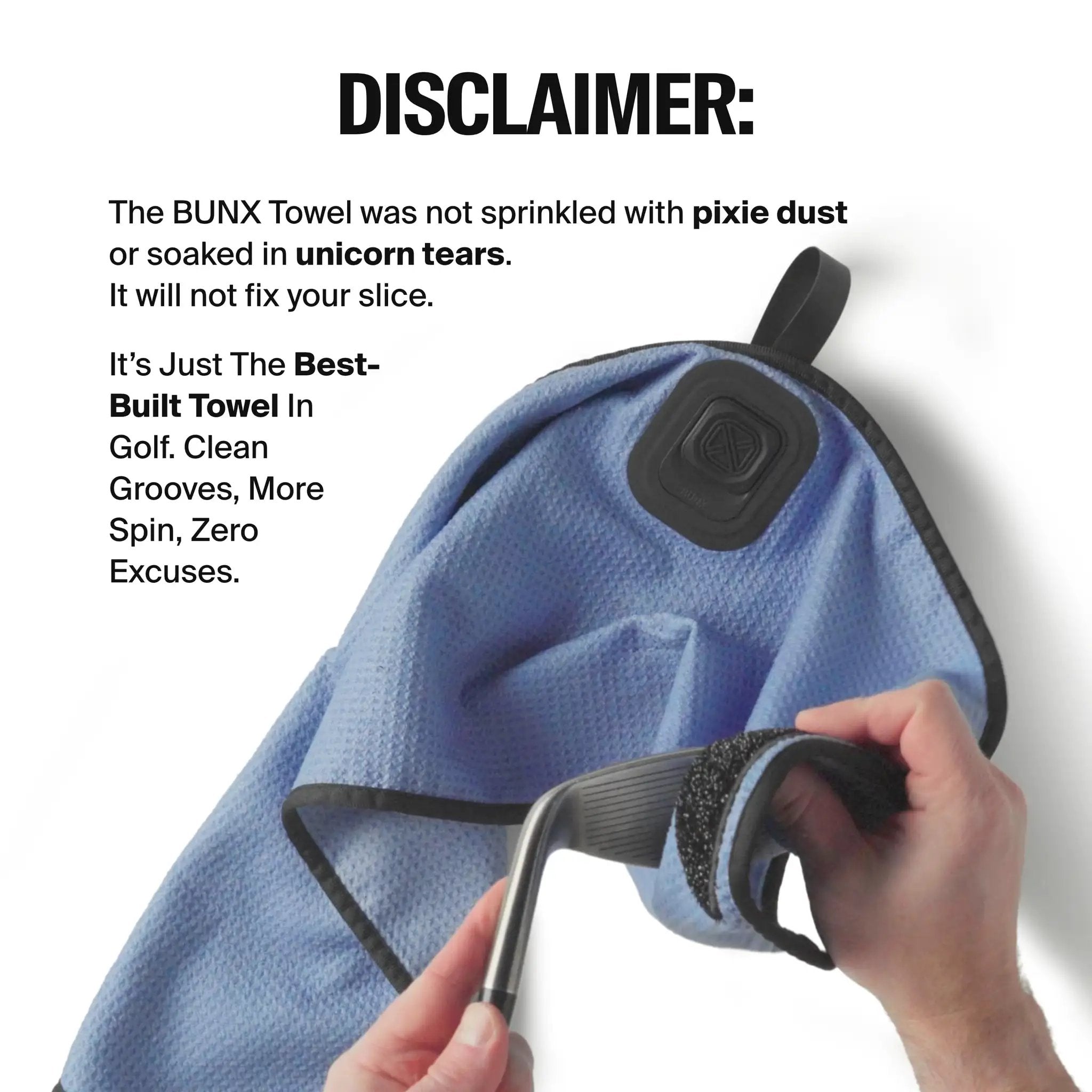 Ultimate Golf Towel With Built-In Scrub Core & Magnetic