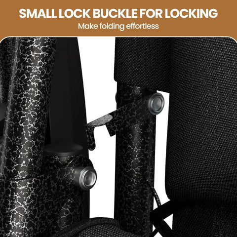 Close-up of lock buckle on Zero Gravity Outdoor Recliners Set Of 2, Adjustable Folding Lounge Chairs