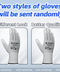 Two cut-resistant gloves styles shown with ANSI A6 marking. 12 Pairs Cut Resistant Gloves ANSI A6 A7 For Men And Women Touchscreen Ready.