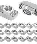 Premium 20 Pack One Quarter Inch Twenty Thread Pitch T Slot Nuts For 4545 Series Aluminum Extrusion Profiles Drop In Fit