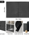 Heavy Duty Rubber Floor Mat With Drainage For Kitchens, Garages, Workshops And Outdoor Use, Anti Fatigue Mat, size 59 by 35 inches