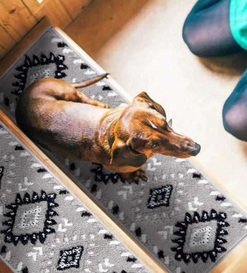Non Slip Carpet Stair Treads For Wooden Steps Thick Grippy Patterned Self Adhesive Indoor Stair Treads To Prevent Slipping, Kid And Pet Friendly, Easy Install, Durable 13 Pack
