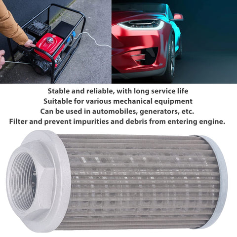 WU 100 Hydraulic Oil Suction Filter For Generators, Stainless Steel Tubular Connection, 80x100x180 Micron Filtration, Built To Last, Durable Stainless Construction, Easy Install, Prolongs Generator Oil System Reliability