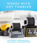 Different models of rock tumblers compatible with the Rough Agate Rock Tumbler Refill Kit 1 Lb Mix From Around The World With Four Grit Stages