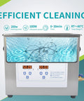 6.5L Ultrasonic Cleaner Pro Grade Heavy Duty With Digital Timer And Heater For Jewelry Glasses Watches And Tools 60W