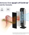 No Nonsense 4 Stage Hospital Grade Filtration Air Purifier With True HEPA For Small Rooms 100 To 200 Sq Ft auto sensor demo
