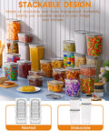 Airtight Food Storage Containers With Lids 24 Pack For Kitchen And Pantry Organization Canisters BPA Free PVC Free